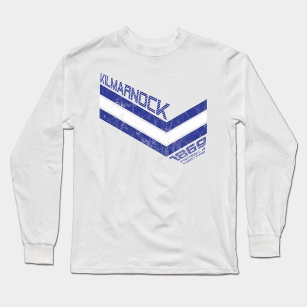 Football Is Everything - Kilmarnock FC 80s Retro Long Sleeve T-Shirt by FOOTBALL IS EVERYTHING